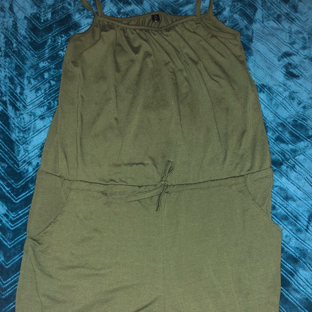 Tank top romper shorts